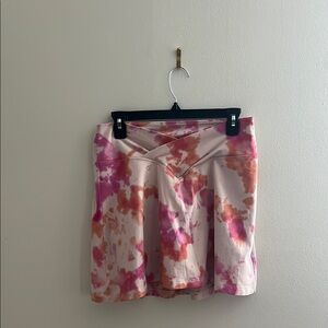 PINK Victoria's Secret Crossover Mini Skirt in Pink and Orange